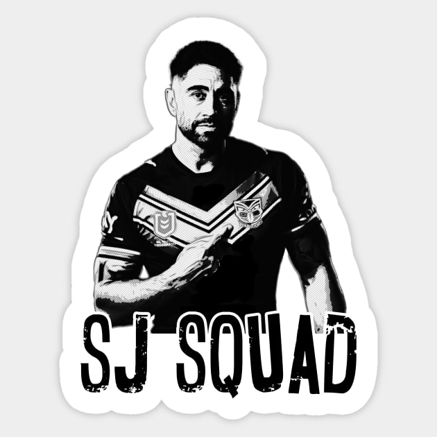 NZ Warriors - Shaun Johnson - SJ SQUAD Sticker by OG Ballers